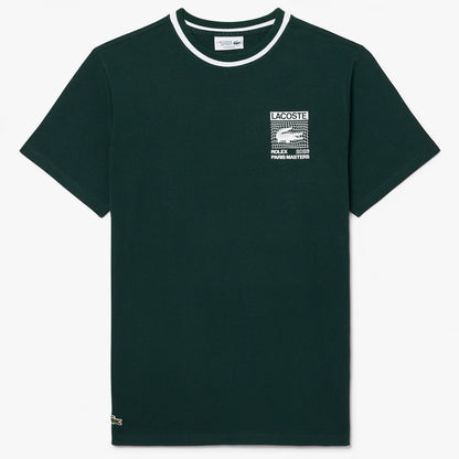 T-SHIRT LACOSTE ROLEX PARIS MASTERS GRAPHIC