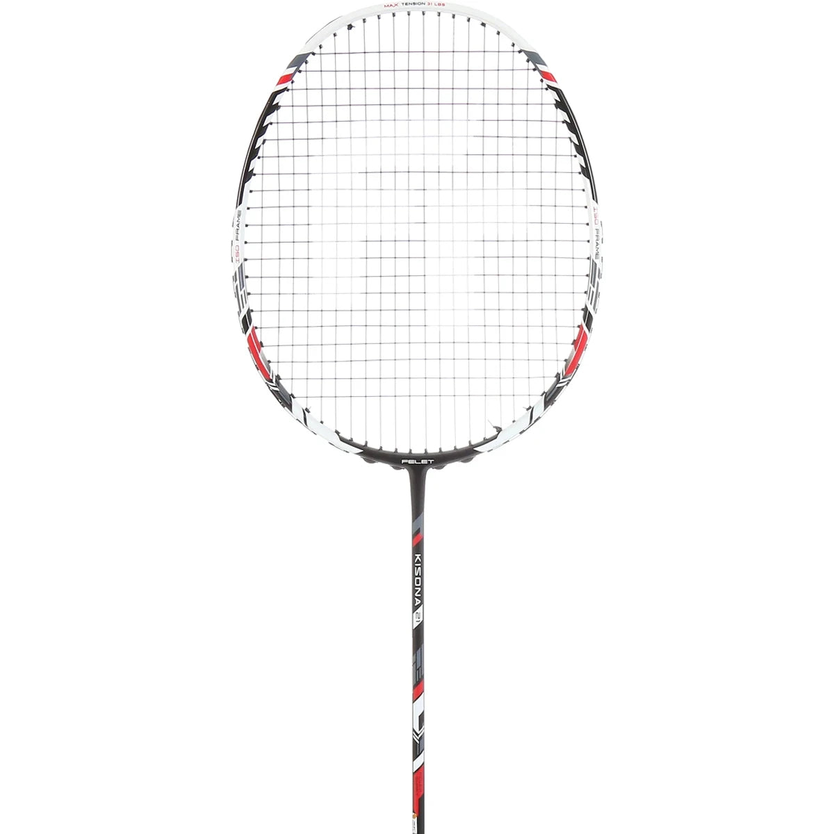 Raquette de Badminton Felet Kisona 21 Black/White (Cordee)