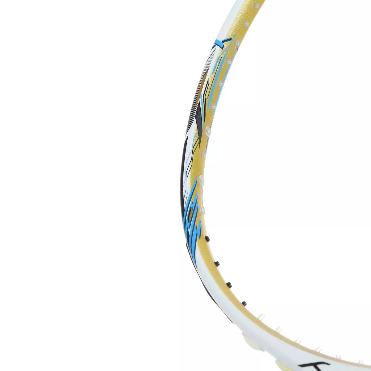 RAQUETTE DE BADMINTON HUNDRED FLUTTER S ZOOM WHITE-GOLD