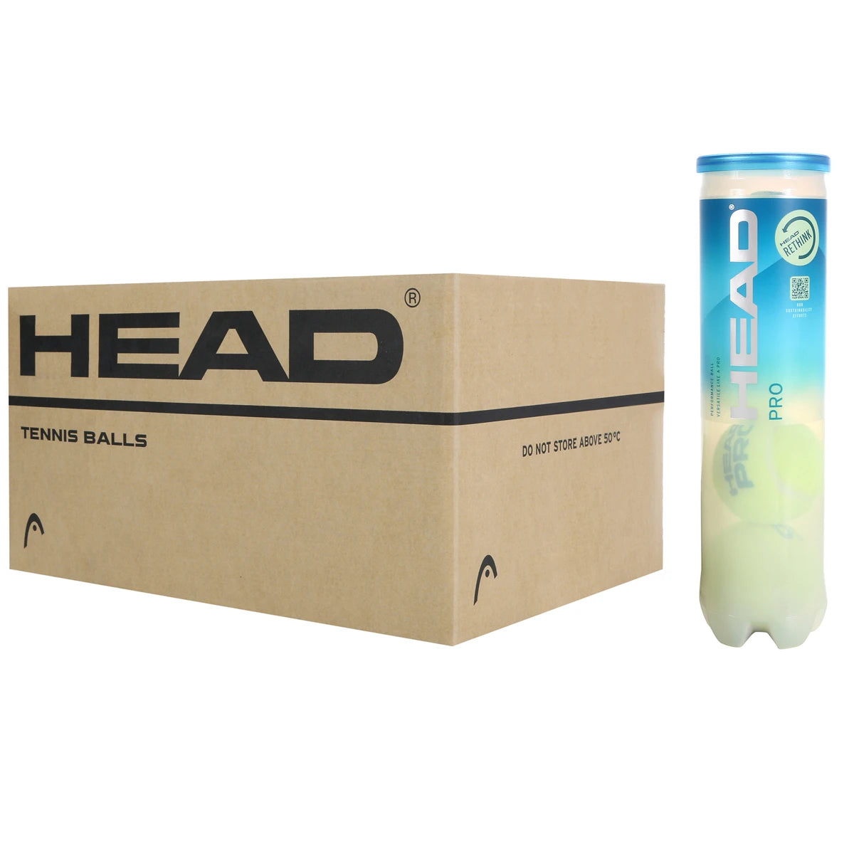 KARTON MIT 18 RÖHREN À 4 HEAD PRO BÄLLE