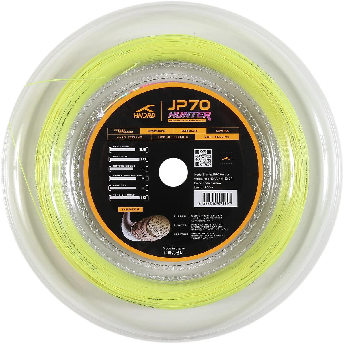 HUNDRED JP 70 HUNTER BADMINTON REEL (200 METRES)
