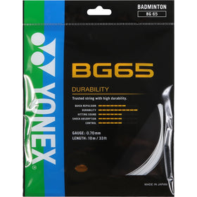 CORDAGE BADMINTON YONEX BG65 (10 METRES)