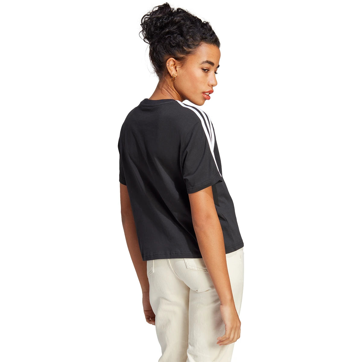 ADIDAS DAMEN T-SHIRT 3-STREIFEN CROP TOP