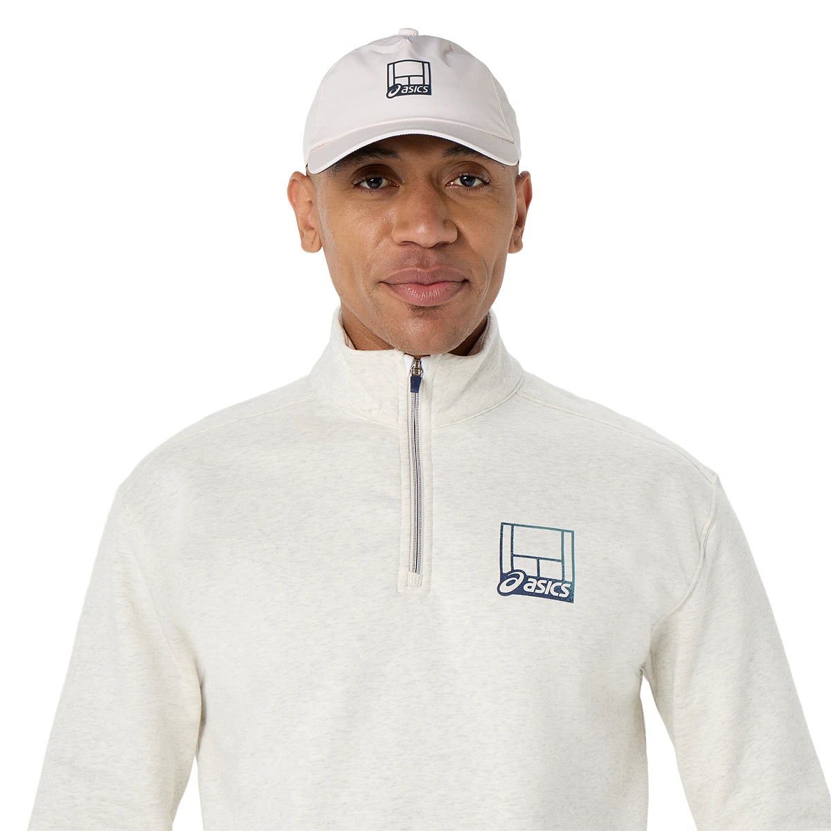 SWEAT ASICS COURT GRAPHIC 1/2 ZIP
