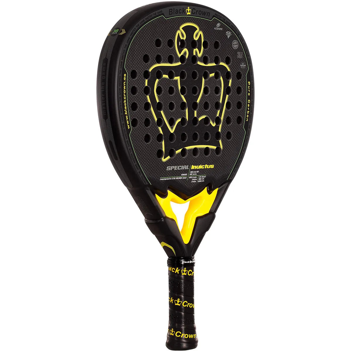 RAQUETTE DE PADEL BLACK CROWN SPECIAL INVICTUS