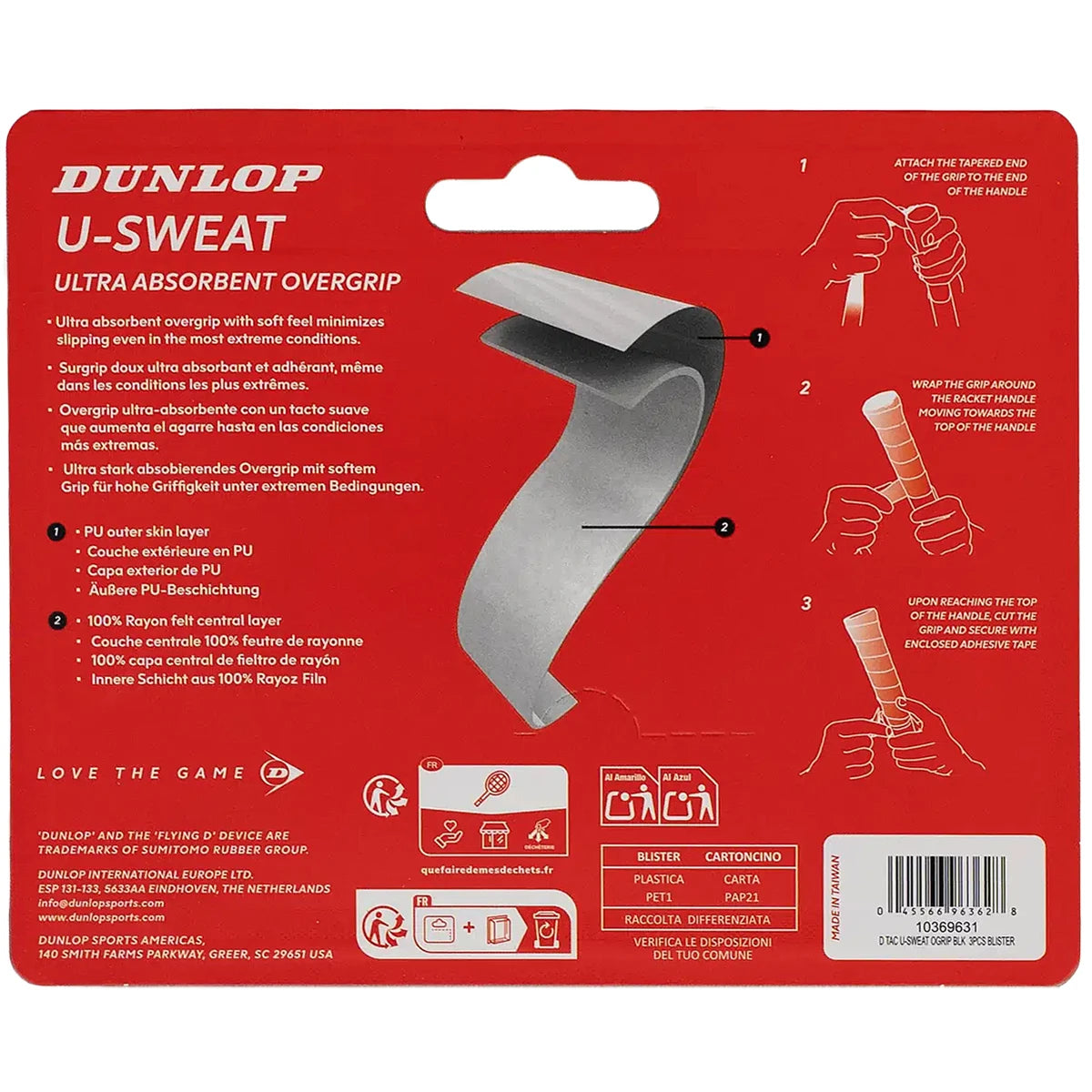 SURGRIPS DUNLOP U-SWEAT x3