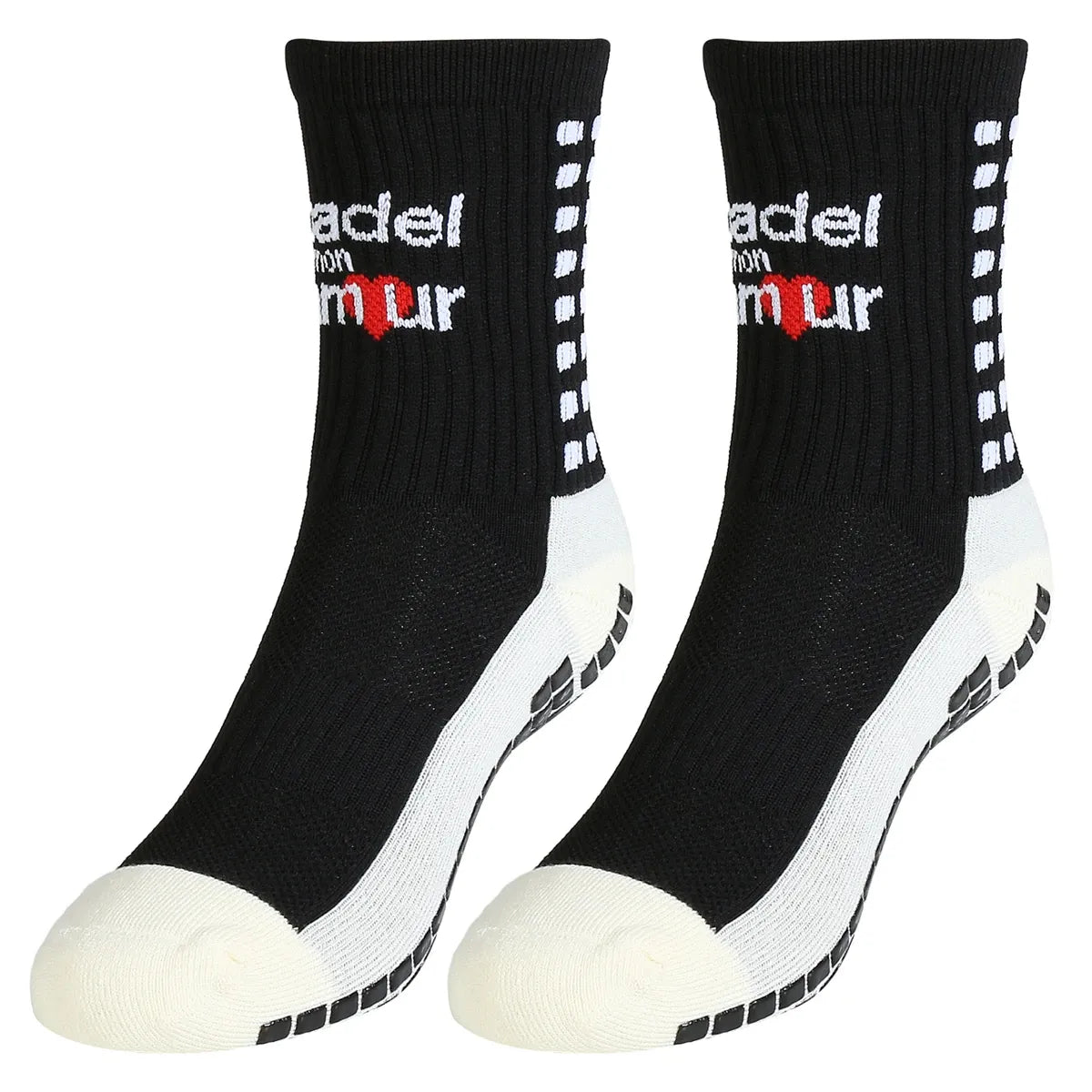 2 PAARE RUTSCHFESTE PADEL MON AMOUR SOCKEN EINHEITSGRÖSSE (MID)