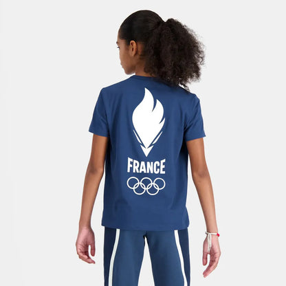 T-SHIRT LE COQ SPORTIF JUNIOR FRANCE OLYMPIQUE VILLAGE