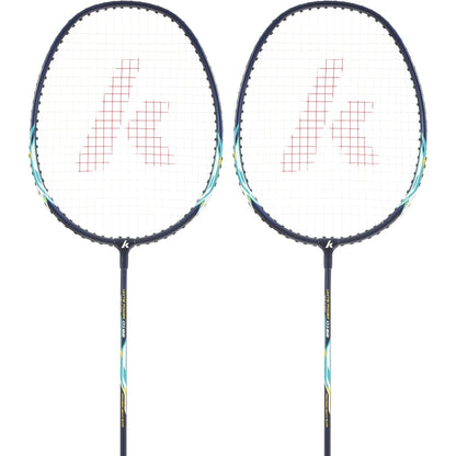 LOT DE 2 RAQUETTES DE BADMINTON KAWASAKI UP-0182 BLUE (CORDEE)