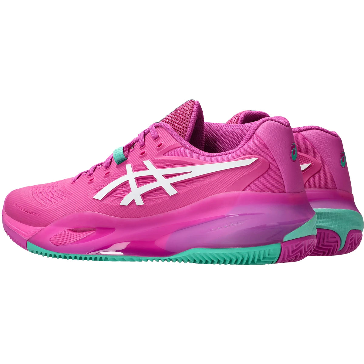 ASICS GEL RESOLUTION X TENNISSCHUHE AUF ROTSCHUTTBODEN