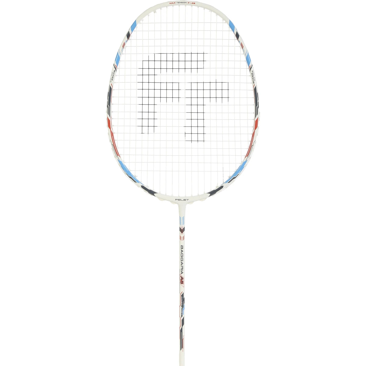 RAQUETTE DE BADMINTON FELET BAGGARIA A5 WHITE (CORDEE)