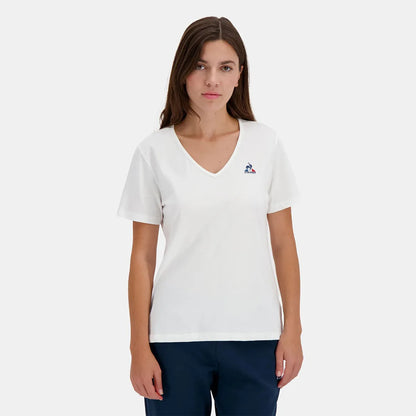 DAMEN T-SHIRT LE COQ SPORTIF ESSENTIEL MIT V-AUSSCHNITT