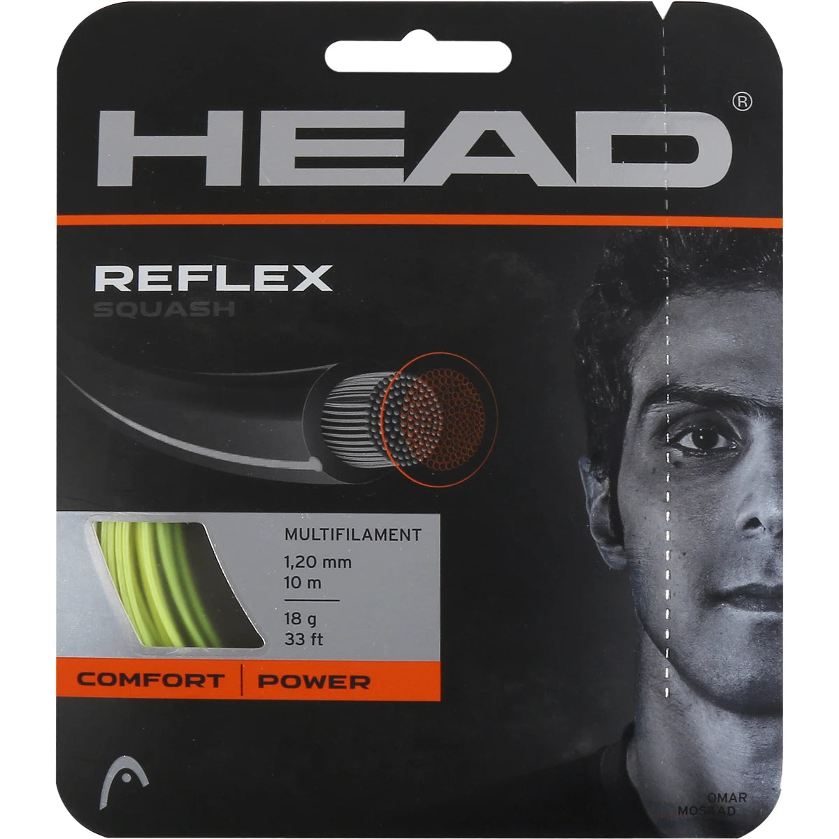 CORDAGE SQUASH HEAD REFLEX (10 METRES)