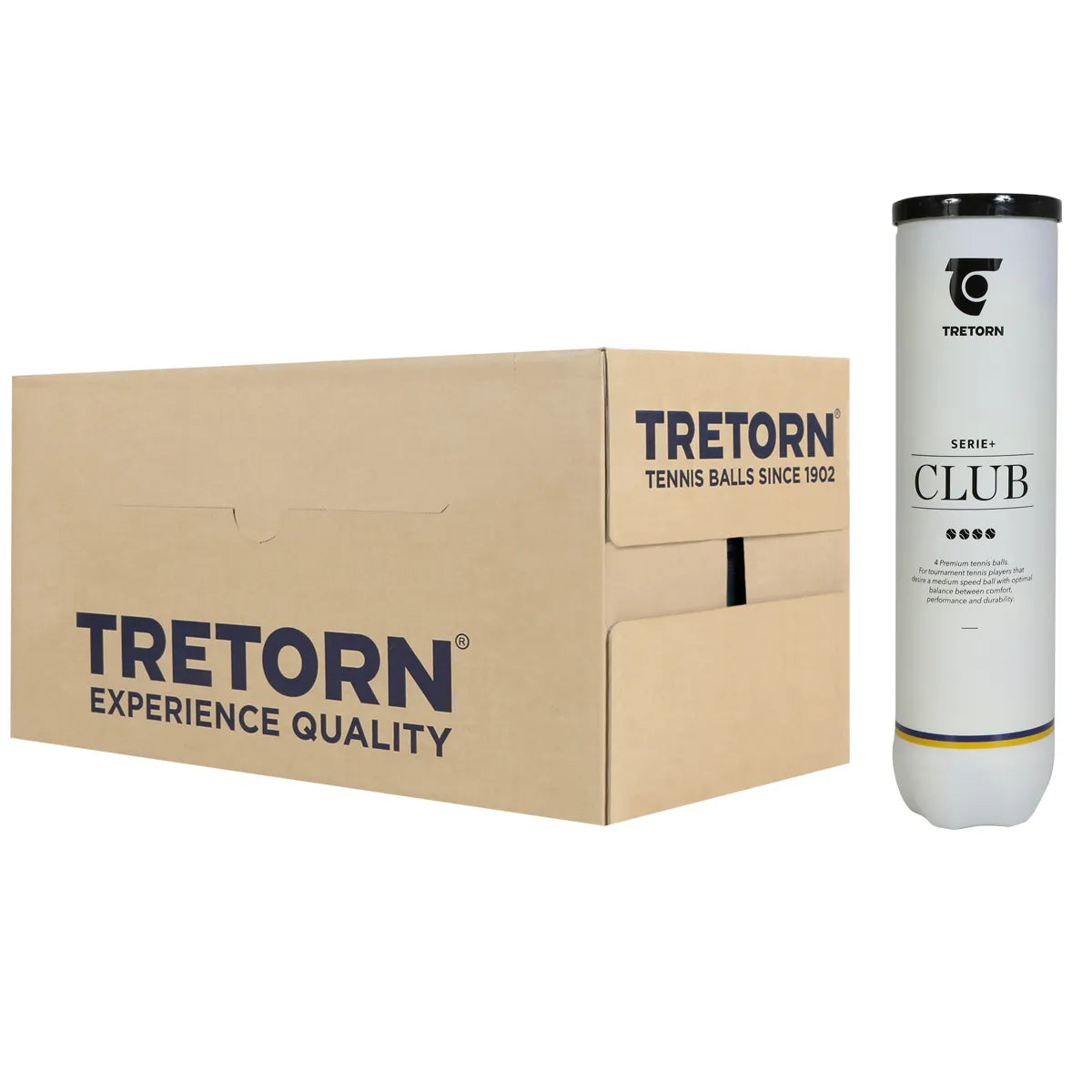 KARTON MIT 18 RÖHREN MIT JE 4 TRETORN SERIE+CLUB BÄLLEN