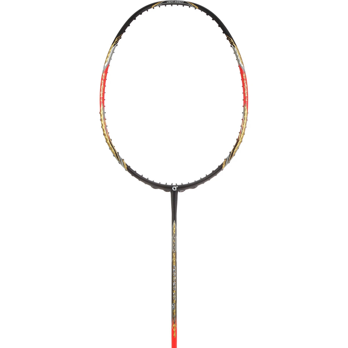 BADMINTONSCHLÄGER APACS FEATHER WT 55 8U SCHWARZ/ROT (OHNE BESAITUNG)