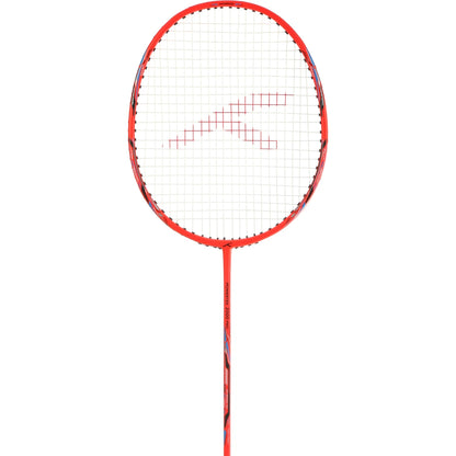 BADMINTONSCHLÄGER HUNDRED POWERTEK 2000 PRO ROT (BESAITET)