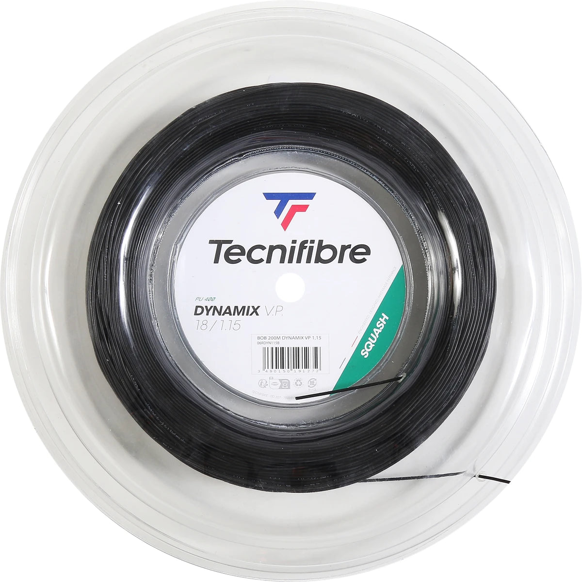 CORDAGE DE SQUASH TECNIFIBRE DYNAMIX VP (BOBINE DE 200M)