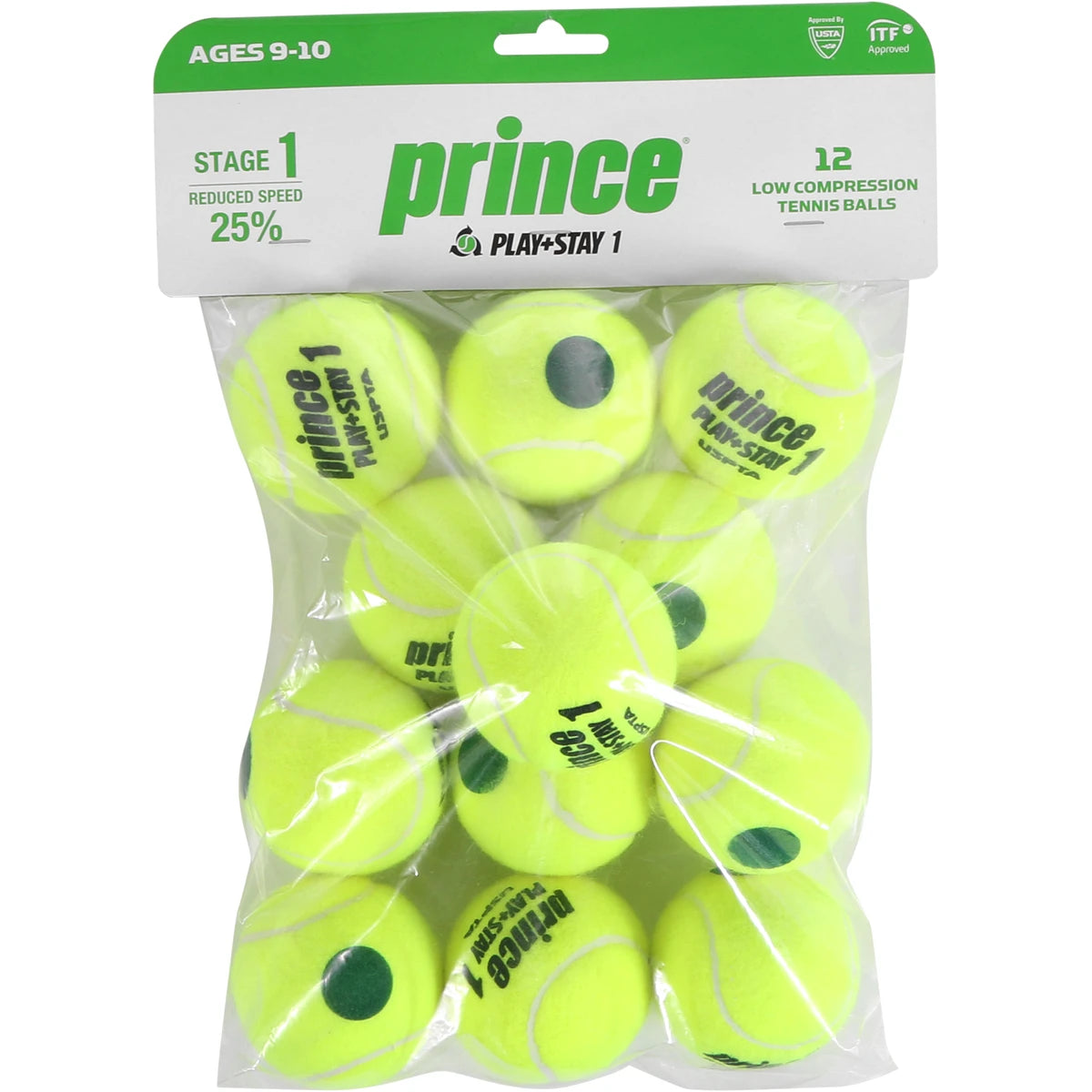 SACHET DE 12 BALLES  INTERMEDIAIRES STAGE 1 PRINCE