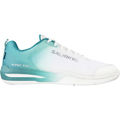 SALMING WOMEN'S INDOOR VIPER PRO SHOES WHITE/GREEN