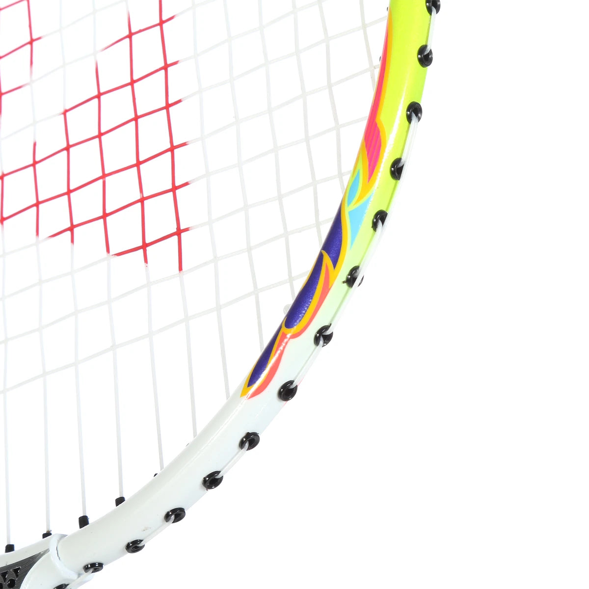 YONEX MP2 WHITE/LIME JUNIOR BADMINTON RACKET (STRUNG)