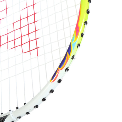 YONEX MP2 WHITE/LIME JUNIOR BADMINTON RACKET (STRUNG)