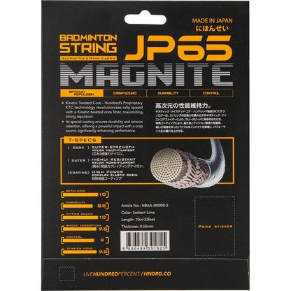Cordage de Badminton Hundred Jp65 Magnite (10 Mètres)