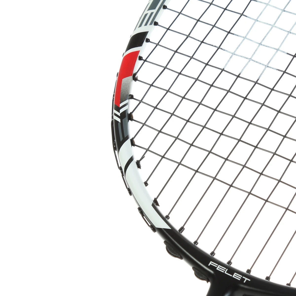BADMINTONSCHLÄGER FELET KISONA 21 SCHWARZ/WEISS (BESAITET)