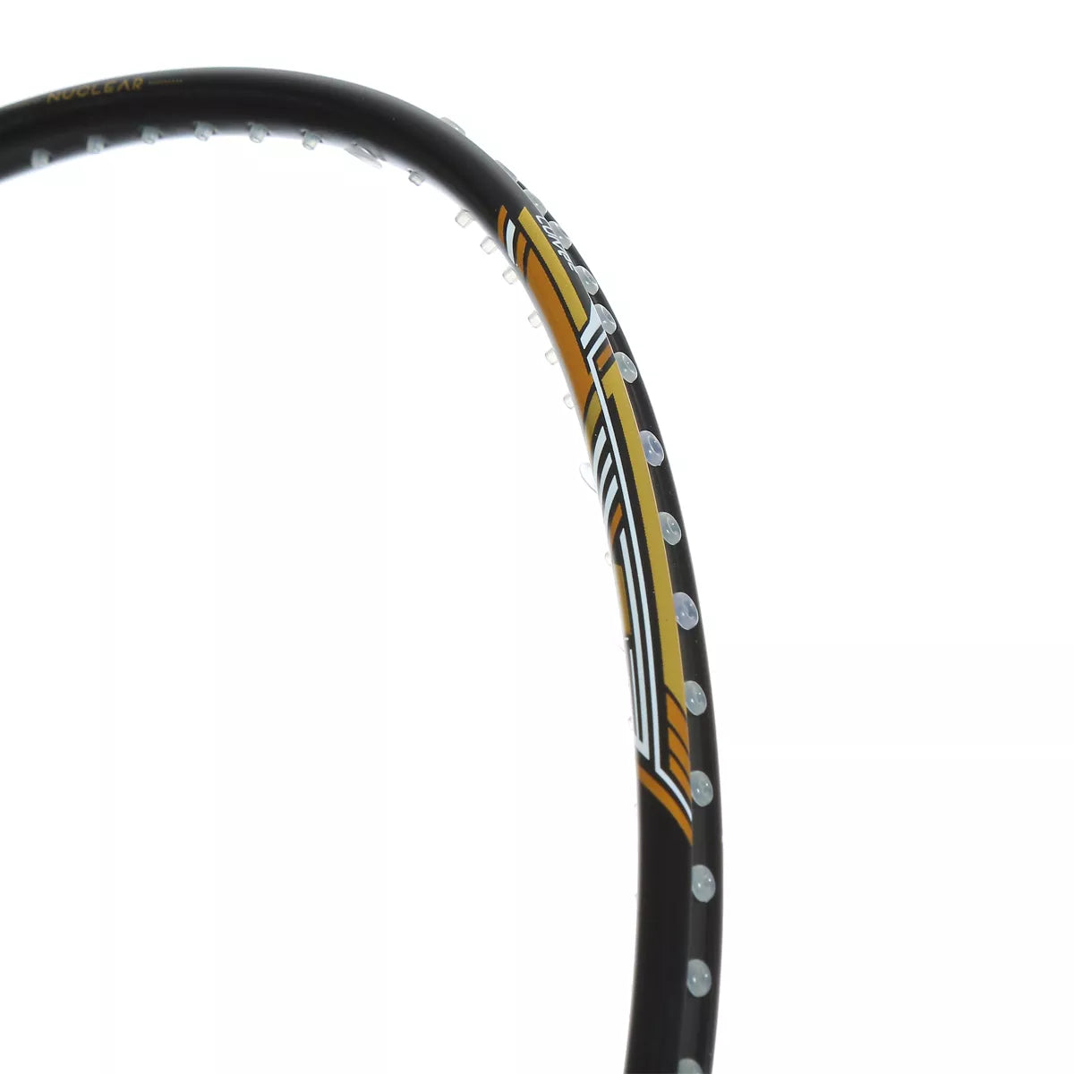 HUNDRED NUCLEAR 72 BLACK-WHITE-GOLD BADMINTON RACKET