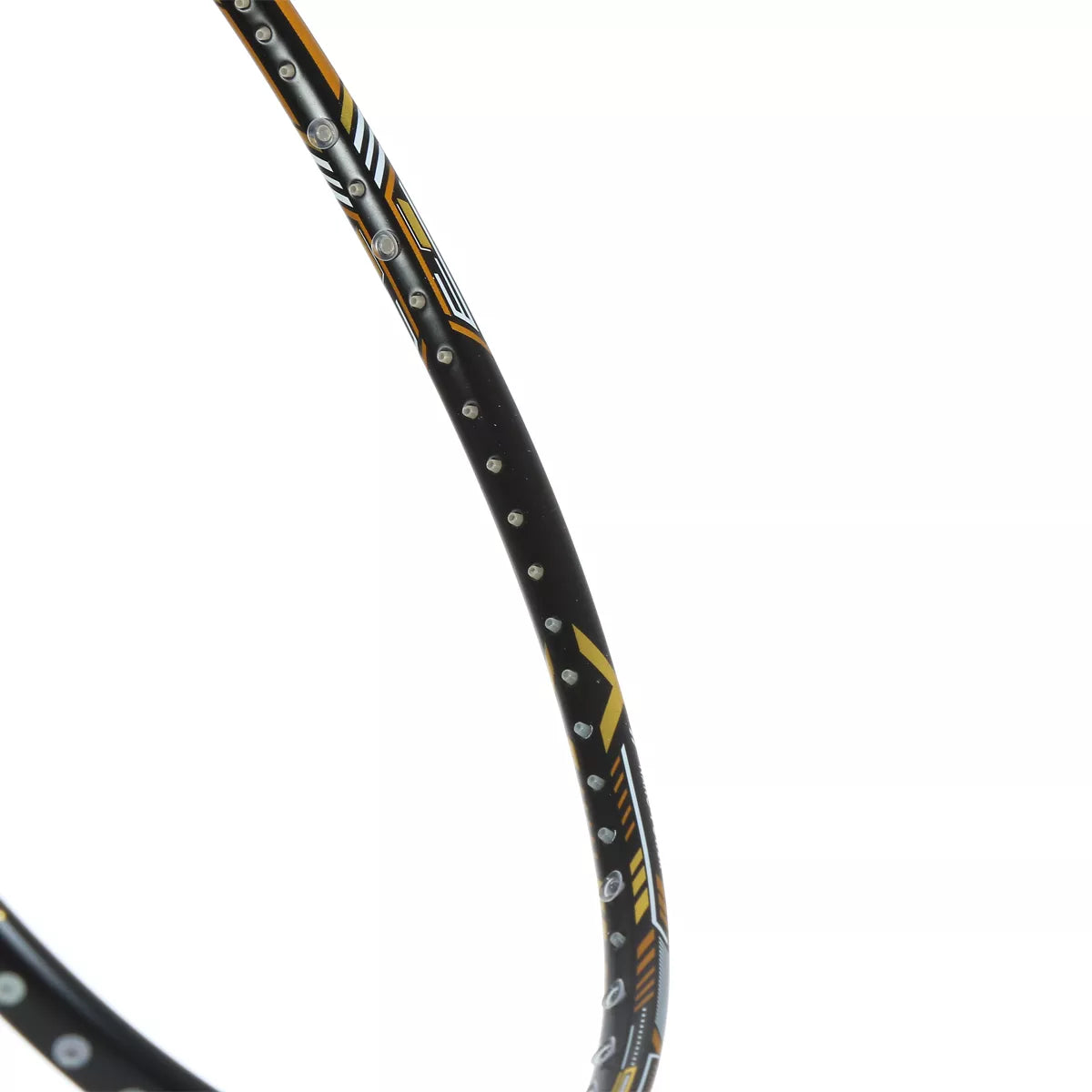 HUNDRED NUCLEAR 72 BLACK-WHITE-GOLD BADMINTON RACKET