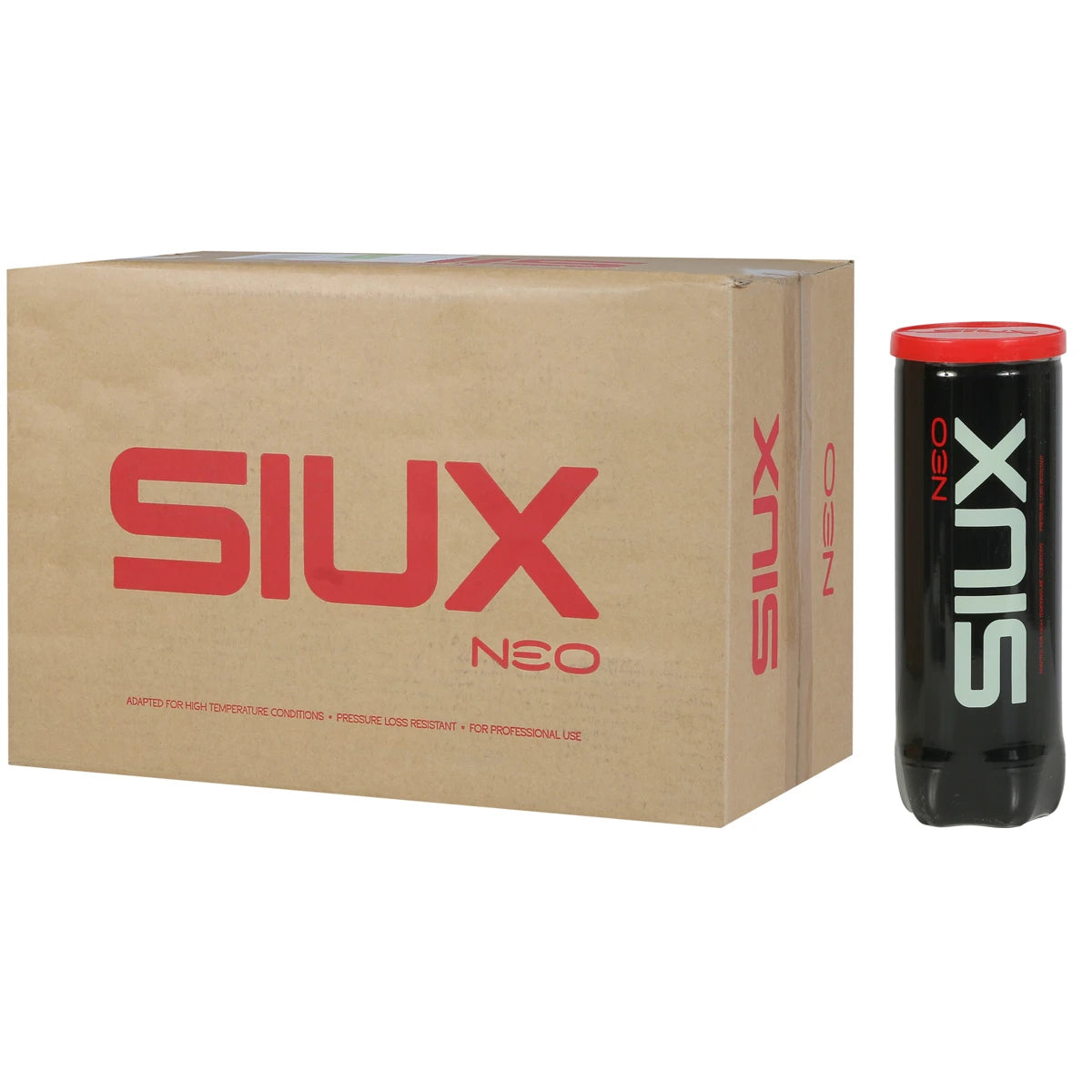 BOX OF 24 TUBES OF 3 SIUX NEO PADEL BALLS