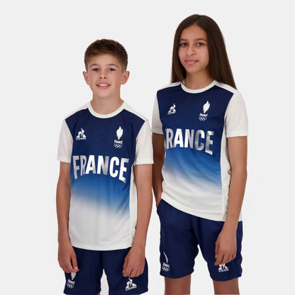 T-SHIRT LE COQ SPORTIF JUNIOR FRANKREICH OLYMPISCHE LEISTUNG