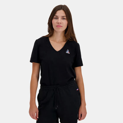 DAMEN T-SHIRT LE COQ SPORTIF ESSENTIEL MIT V-AUSSCHNITT