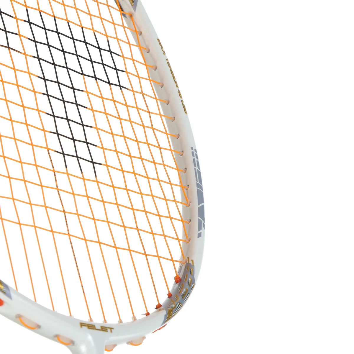RAQUETTE DE BADMINTON FELET SPORT FORCE WHITE-GOLD (CORDEE)