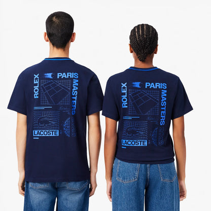 T-SHIRT LACOSTE ROLEX PARIS MASTERS GRAPHIC
