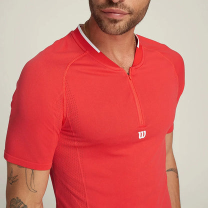 T-SHIRT WILSON SERIES SEAMLESS ZIP HENLEY 2.0