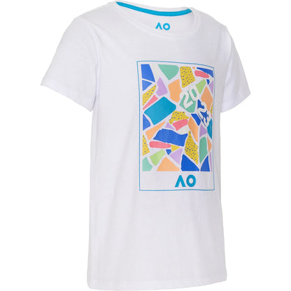 T-SHIRT AUSTRALIAN OPEN JUNIOR FILLE DATED MOSAIC