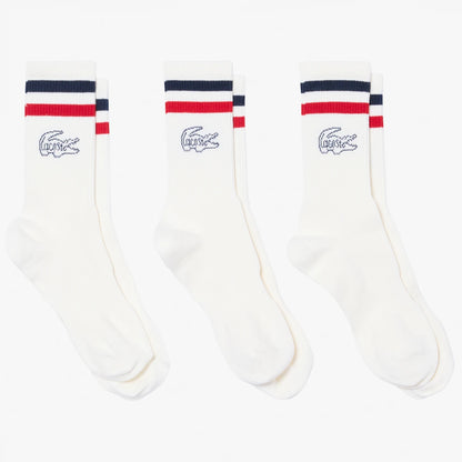 3 PAIRES DE CHAUSSETTES LACOSTE CORE PERFORMANCE FRANCE