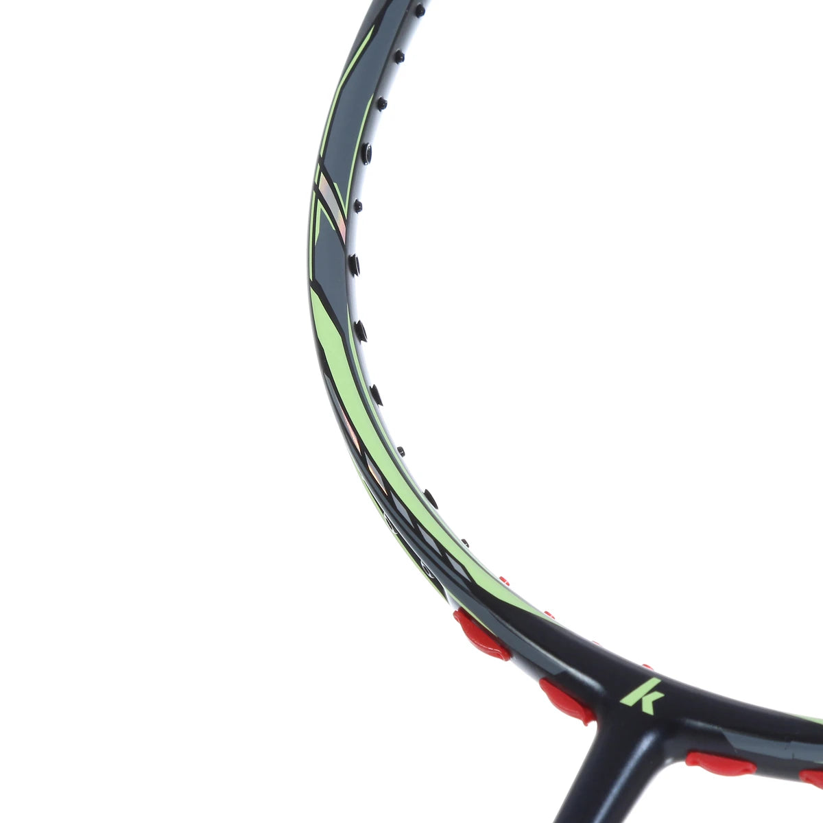 BADMINTONSCHLÄGER KAWASAKI SUPER LIGHT L6 SCHWARZ GRÜN (OHNE BESAITUNG)