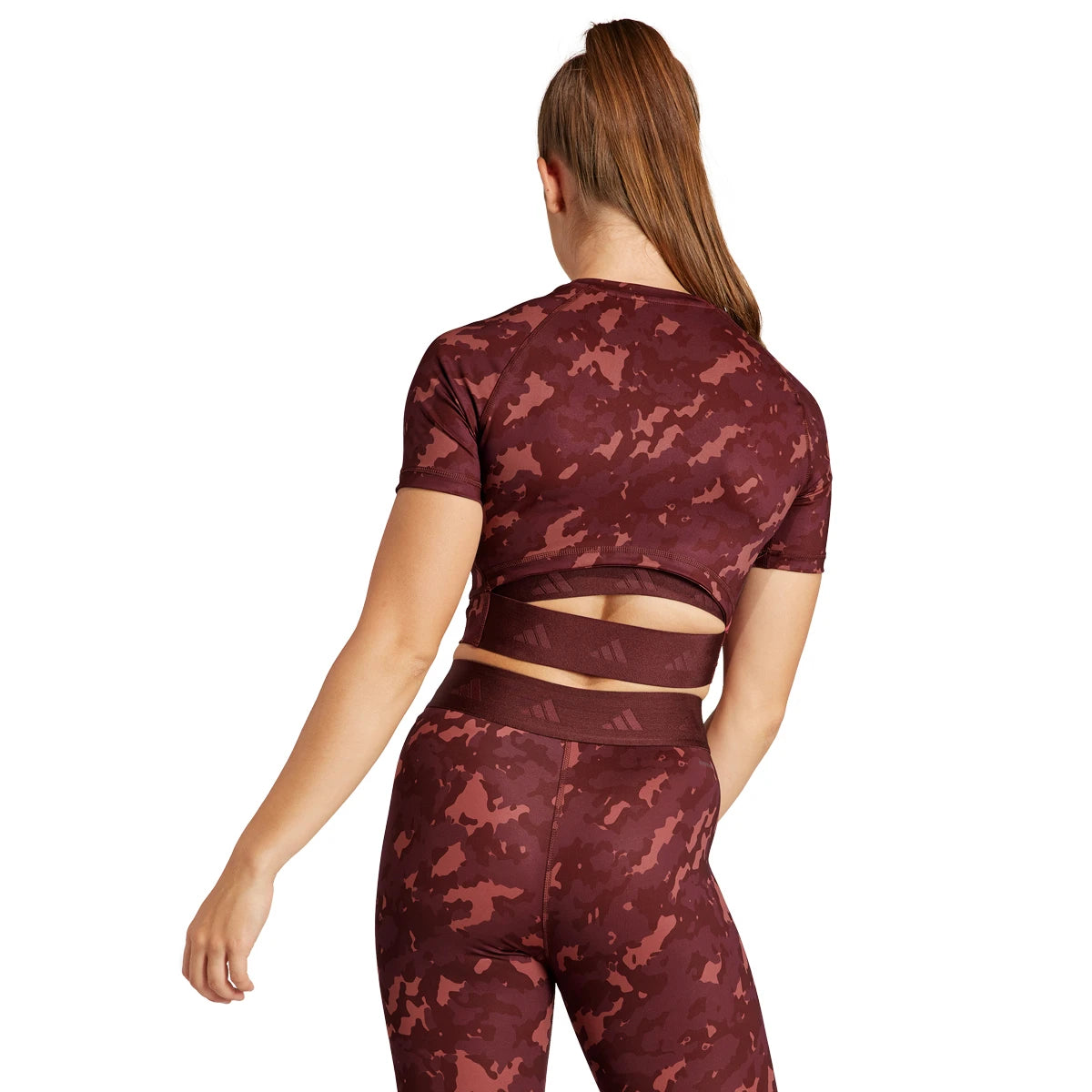 ADIDAS DAMEN T-SHIRT PRINT CROP