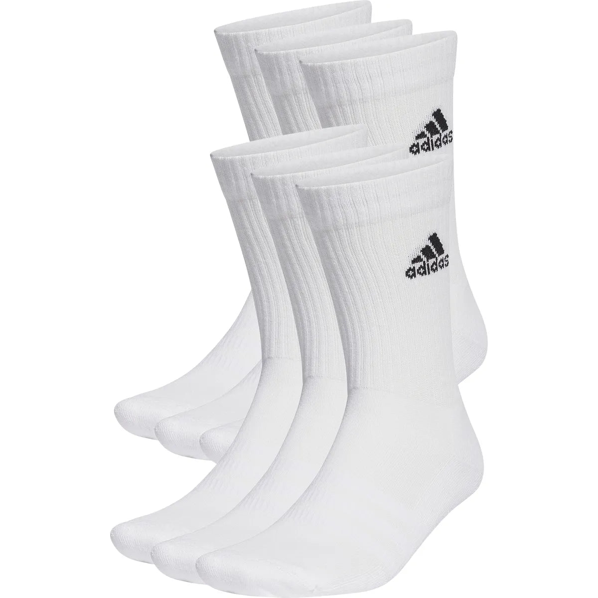 6 PAIRES DE CHAUSSETTES ADIDAS CREW LOGO (MID)
