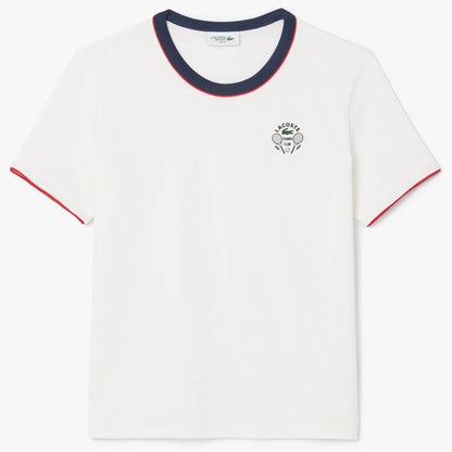 T-SHIRT LACOSTE FEMME HERITAGE