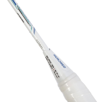 BADMINTONSCHLÄGER HUNDRED T-FUSION 500 ZOOM 4U (OHNE BESAITUNG)