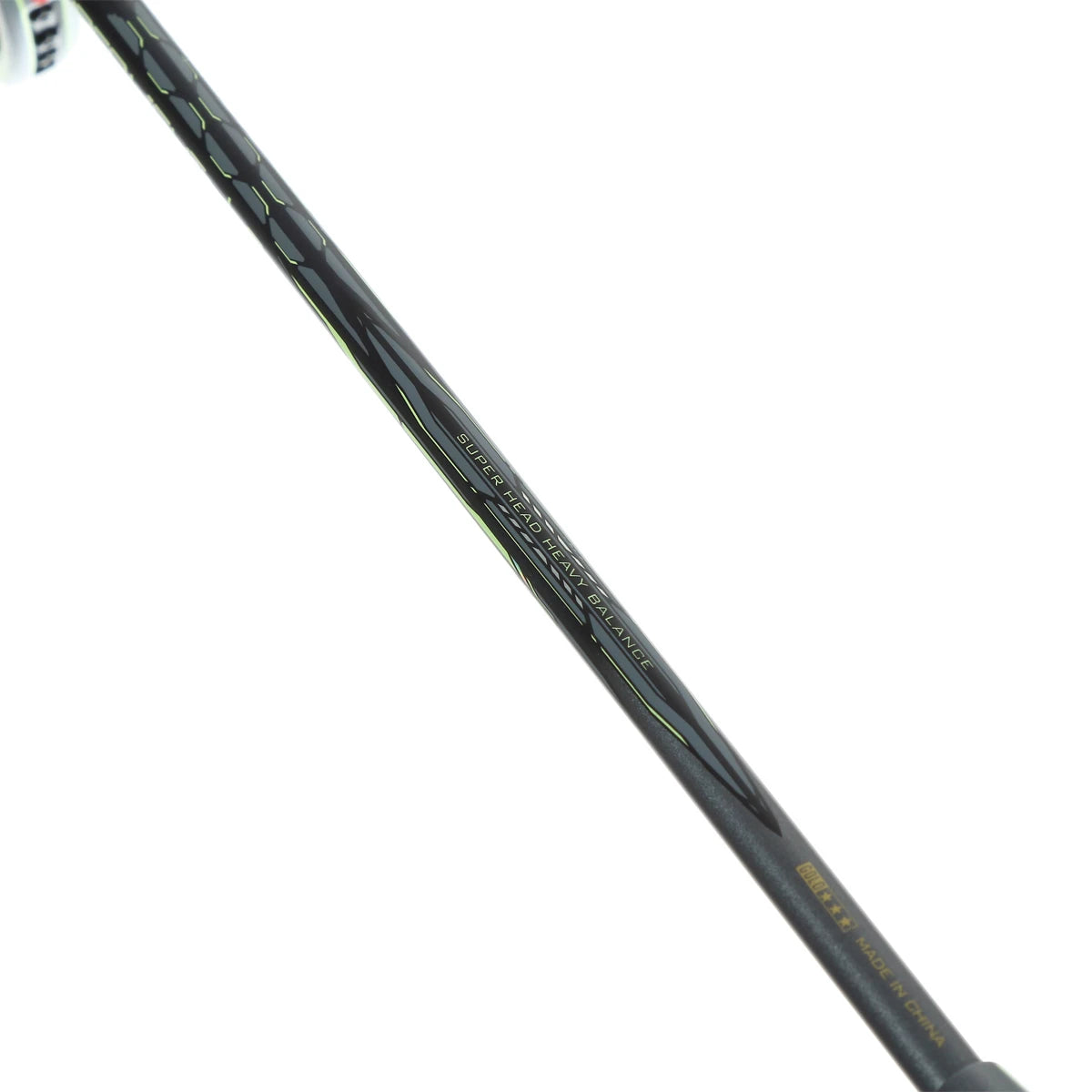 BADMINTONSCHLÄGER KAWASAKI SUPER LIGHT L6 SCHWARZ GRÜN (OHNE BESAITUNG)