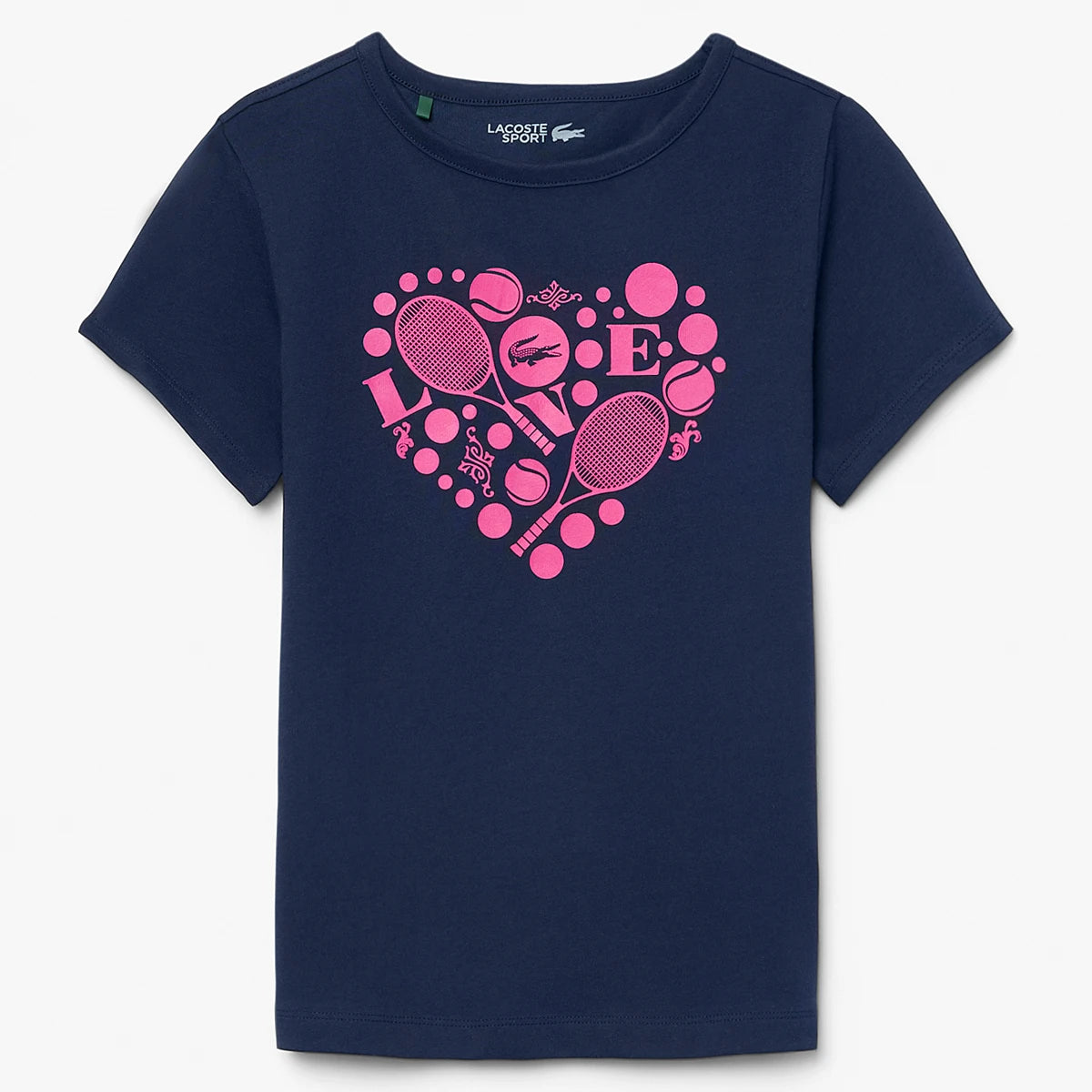 T-SHIRT LACOSTE JUNIOR FILLE CORE PERFOMANCE GRAPHIC