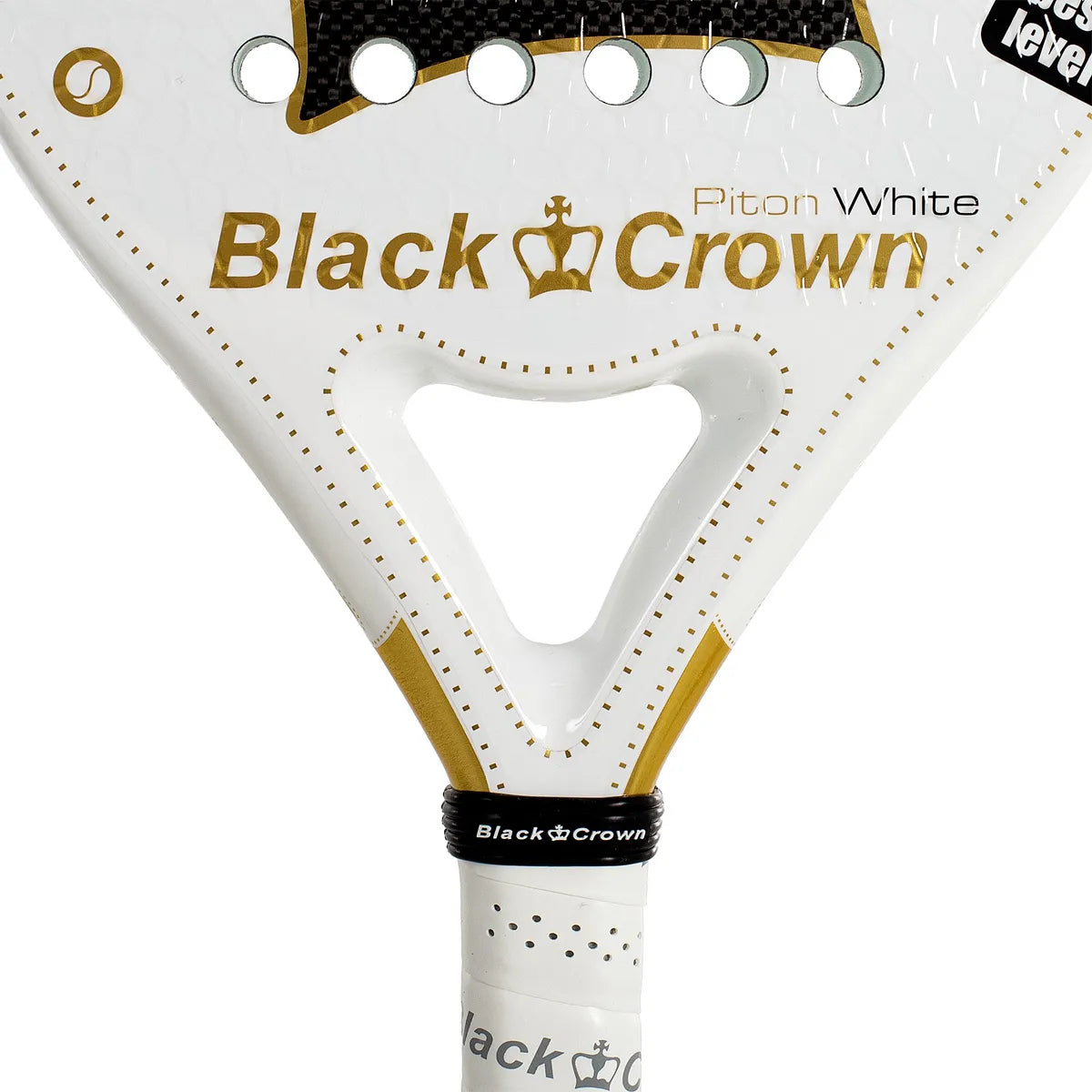 BLACK CROWN PITON WHITE PADEL RACKET