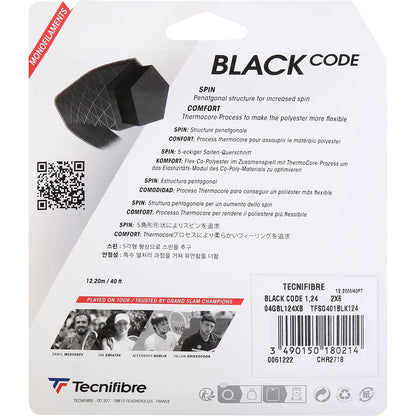 Cordage Tecnifibre Black Code (12 Mètres)