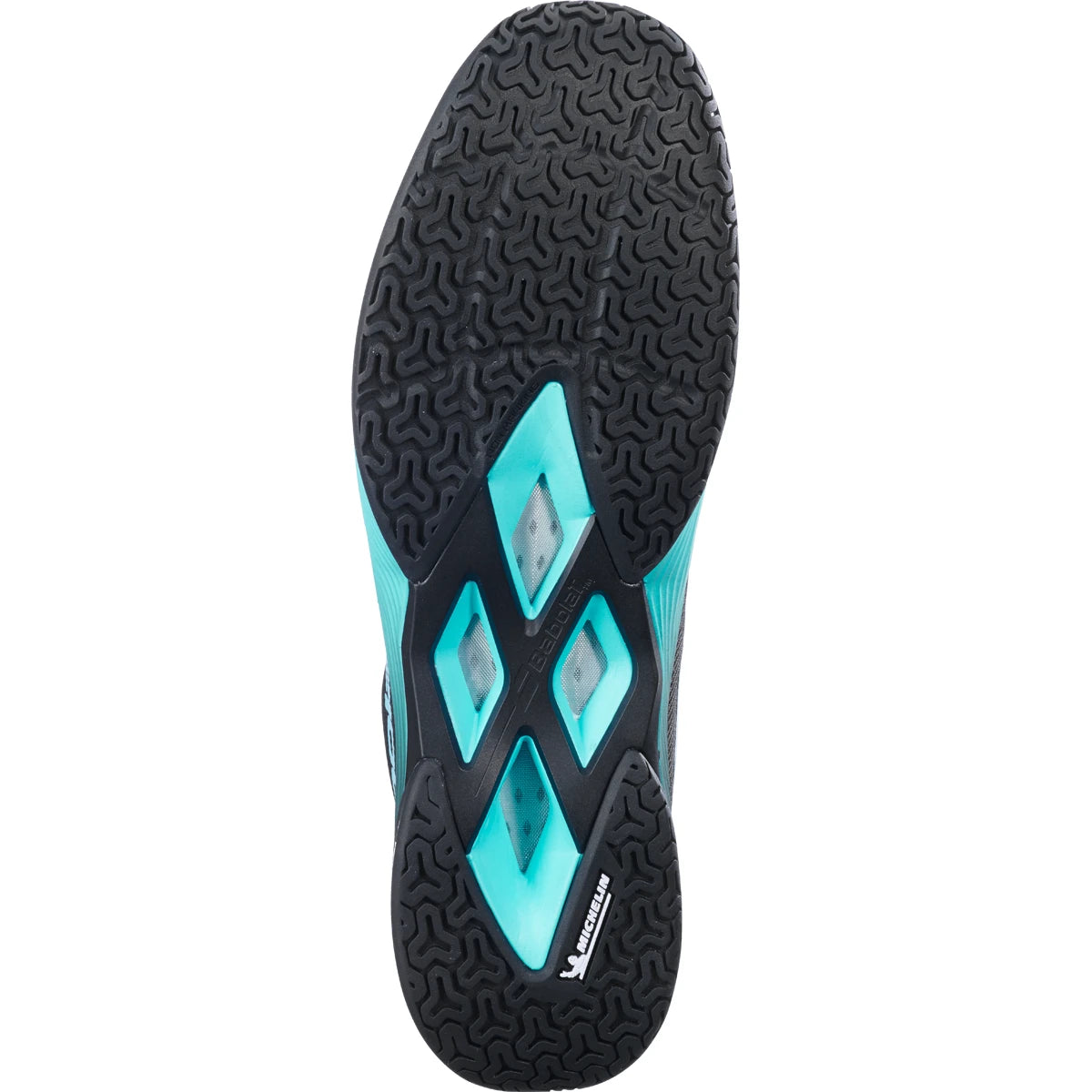 CHAUSSURES BABOLAT HOMME INDOOR SHADOW SPIRIT 2 NOIRE/CYAN