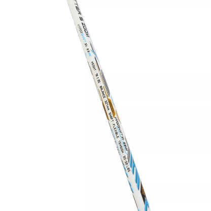 RAQUETTE DE BADMINTON HUNDRED FLUTTER S ZOOM WHITE-GOLD