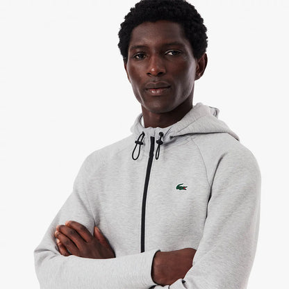 SWEAT LACOSTE CORE PERRFORMANCE A CAPUCHE FZ MESH