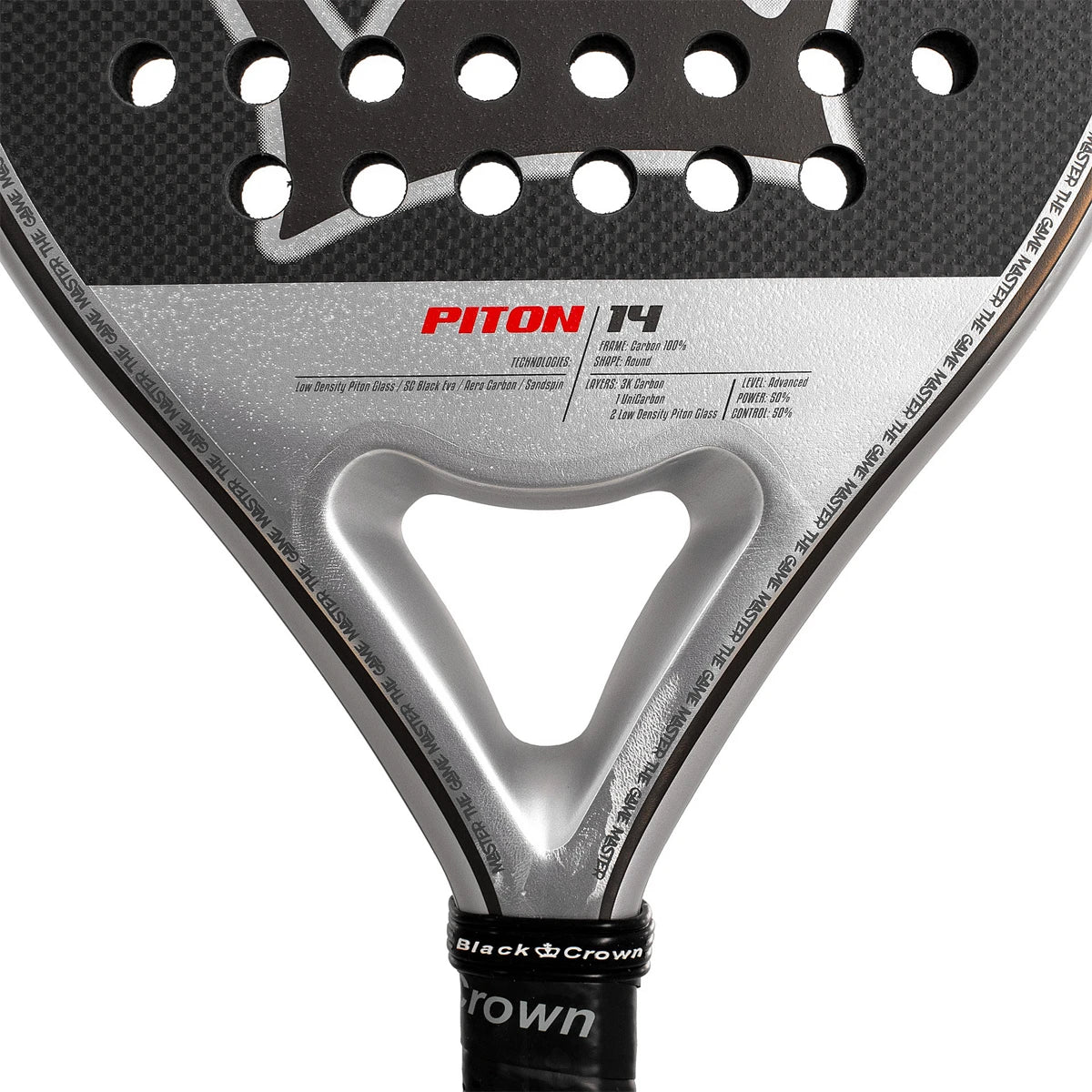 RAQUETTE DE PADEL BLACK CROWN PITON 14